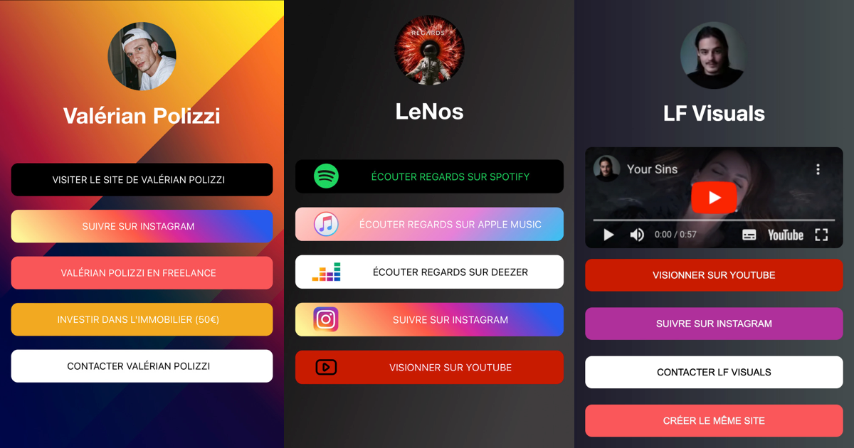 Optimisez votre présence en ligne avec notre solution de page de visite multi-liens personnalisée