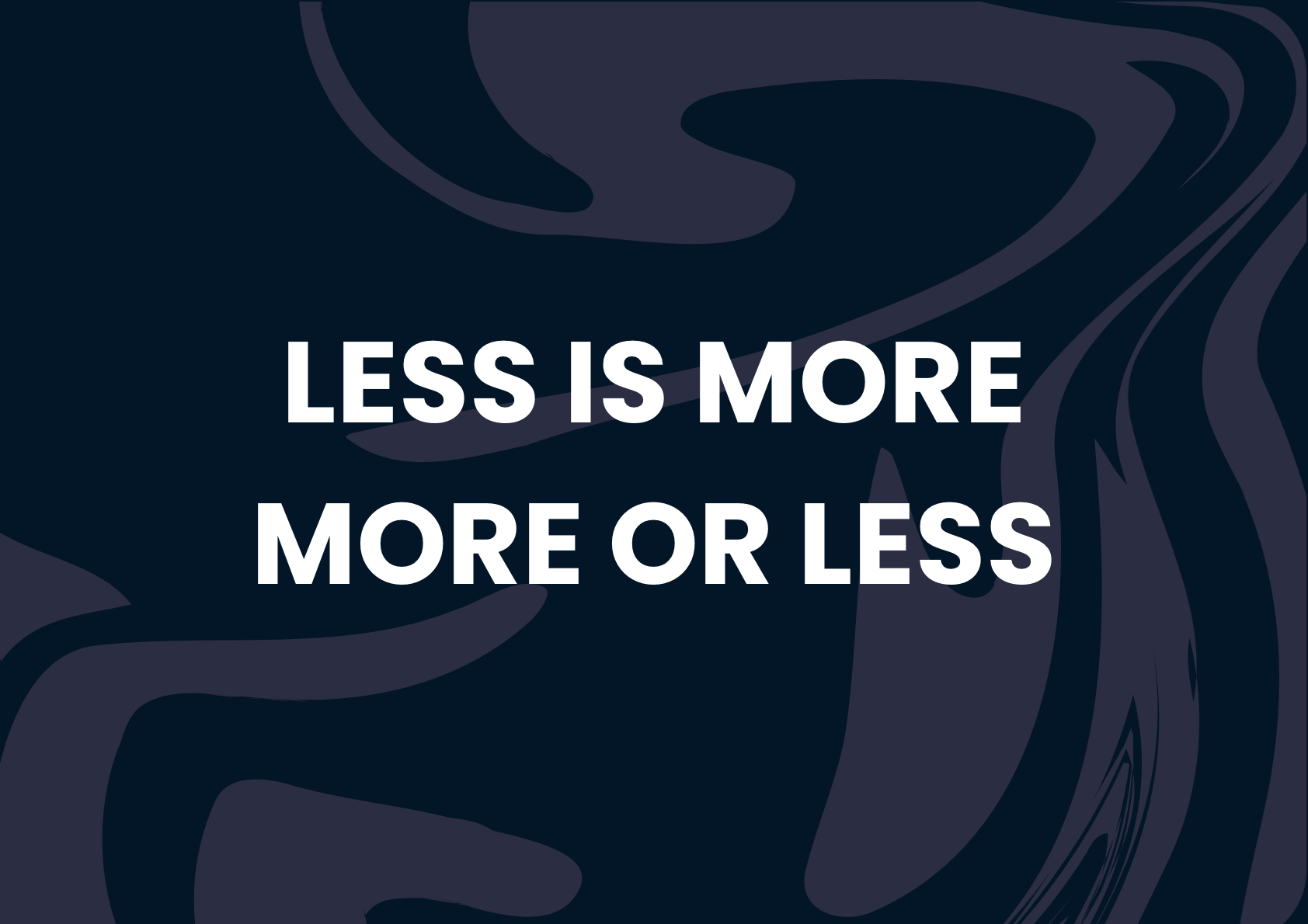 Less is More : l’Art de la Simplicité